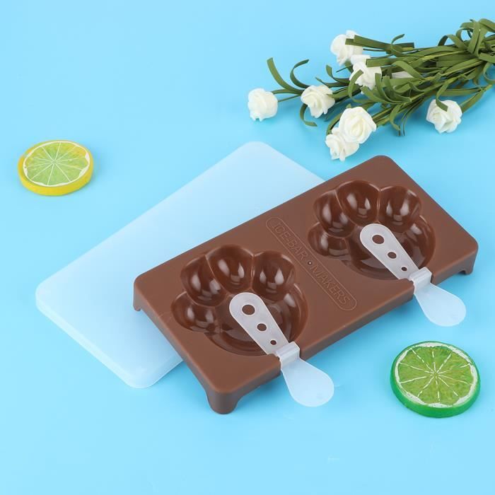 Moule à Crème Glacée Bricolage Moule à Gâteau au Chocolat avec Bâtons pour Enfant Adulte Outil