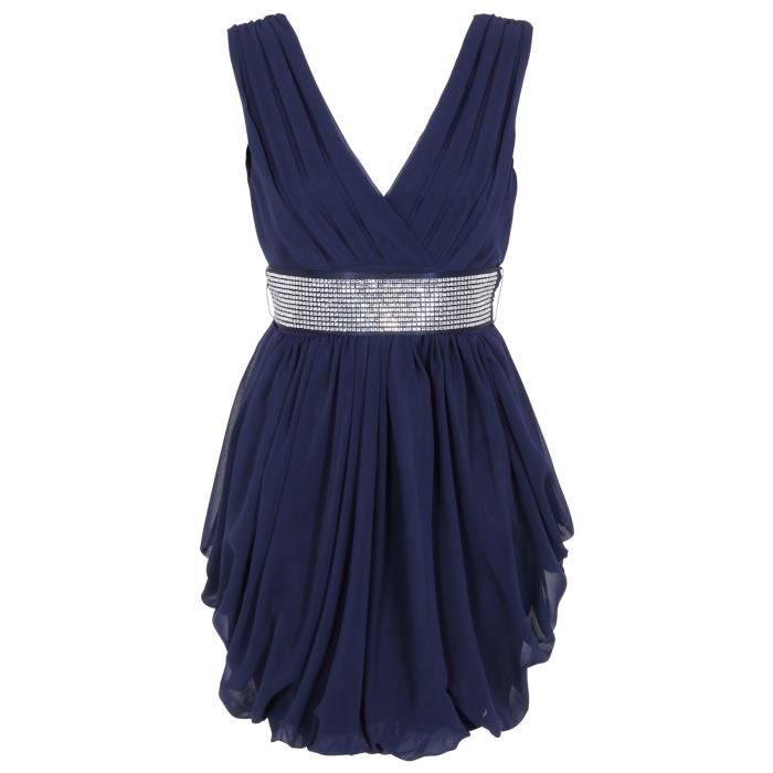 Mini Robe Boule Femme Plissee De Bleu Marine Achat Vente Mini Robe Boule Femme Plissee De Bleu Marine Cdiscount