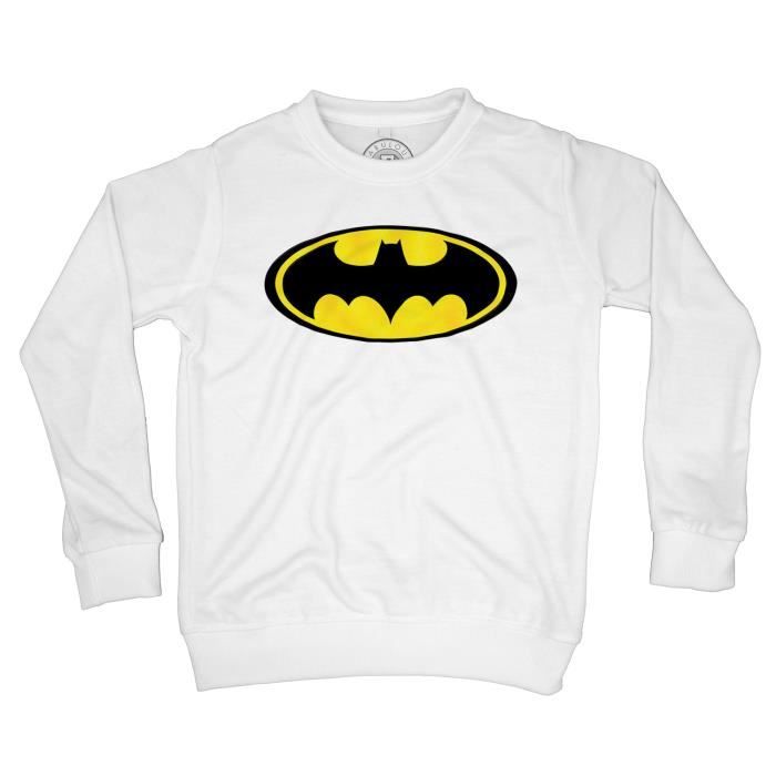 Sweat Shirt enfant batman hero dark knight Blanc Cdiscount Pret a Porter