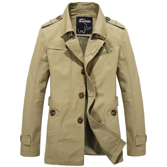 trench coat militaire homme