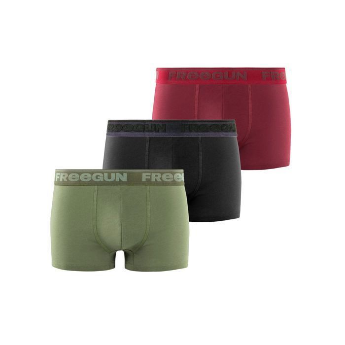 Boxer Homme Rouge FREEGUN Taille XXL Confort Respirant Stretch Lot de 3 Rouge Cdiscount Pret a Porter