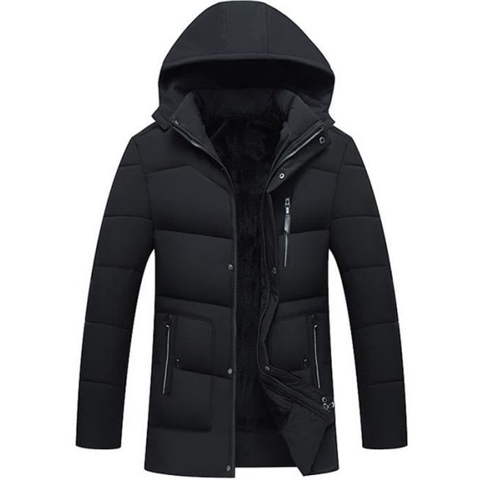 Longue doudoune homme noir