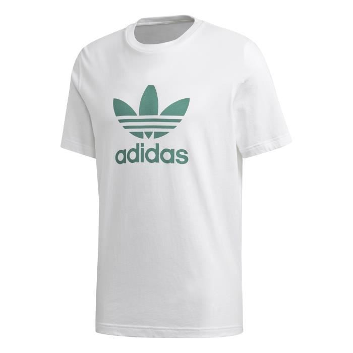 T shirt adidas hot sale blanc et vert