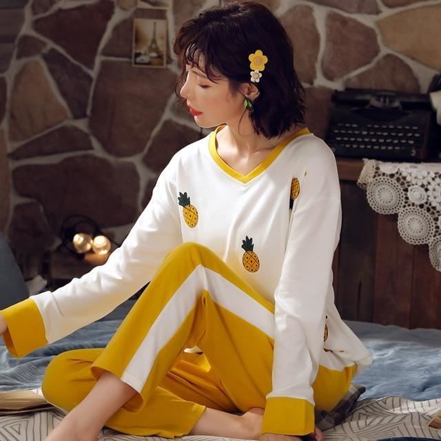 Ensembles De Vetements De Nuit Pour Les Femmes Belle Avocat Motif Pyjamas 100 Coton Court Home Wear Offre Speciale Femme Sous ve Beige Pineapple Cdiscount Pret a Porter