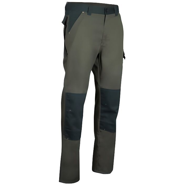 Pantalon de travail bicolor avec poches genouillères Olive/Vert US - STATION - LMA