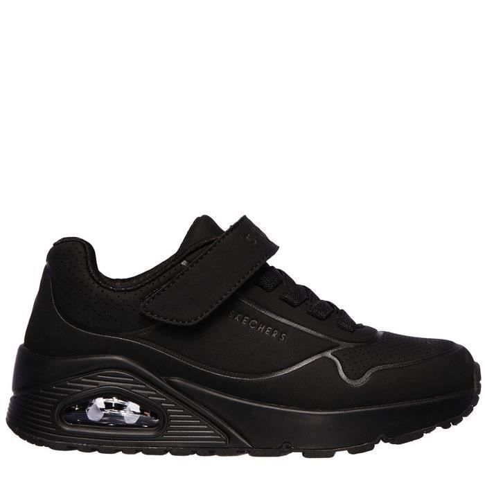 Skechers Skechers Air Blitz — Baskets de ville enfant noir textile fermeture scratch