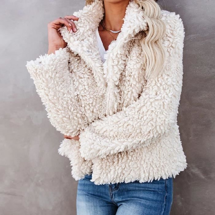 Veste sales hiver blanche