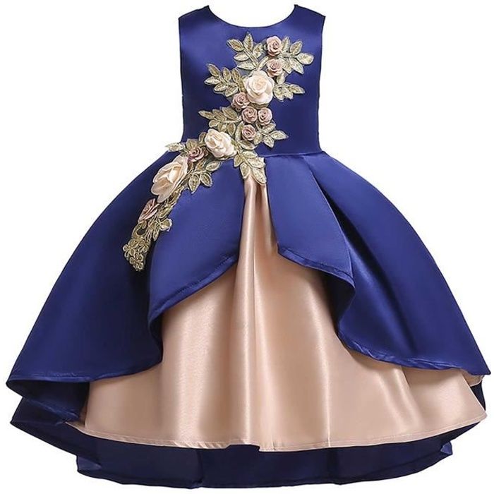 robe fille bleu