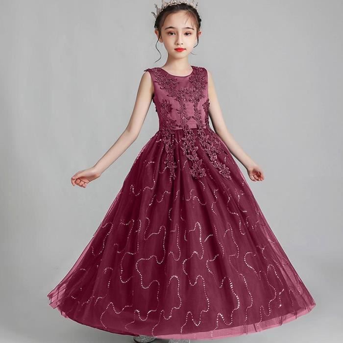 Robe bordeaux fille outlet