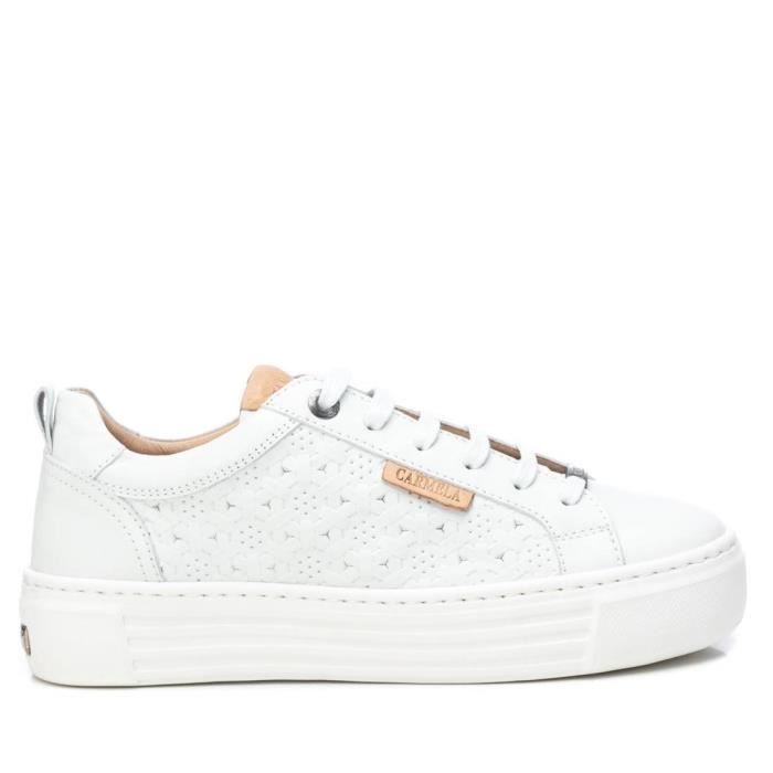 Baskets CARMELA 068445 Femme couleur blanc Blanc Cdiscount Chaussures