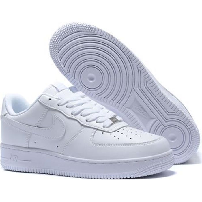 Air force 1 blanche et noir femme - Cdiscount