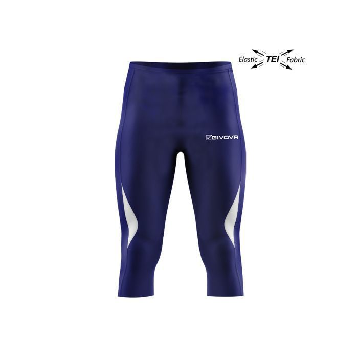 Legging 3/4 Givova - navy blue - 2XL - Running - Homme - Bleu Legging 3/4 Givova - navy blue - 2XL - Running - Homme - Bleu