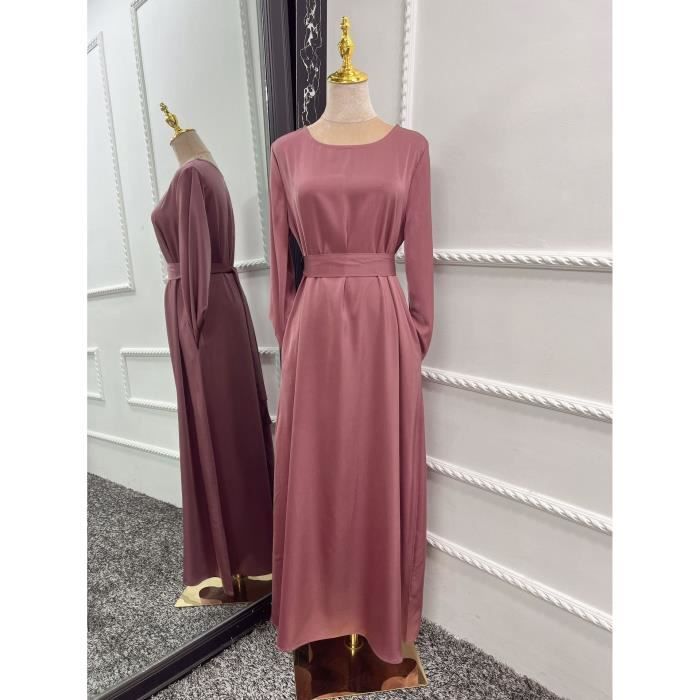Robe Longue Musulmane Une Pièce Avec Hijab - Abaya Islamique Turquie Dubaï, Confort Et Élégance