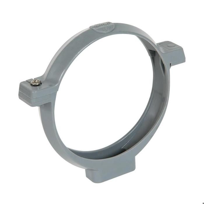 Collier monobloc PVC gris simple - Tube Diamètre 40 mm - Nicoll