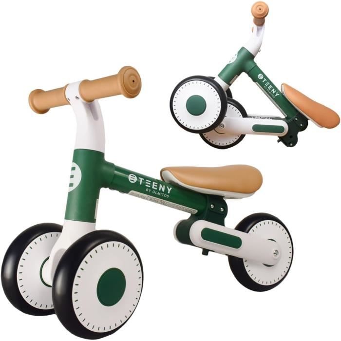 Olmitos Draisienne Enfant sans Pedales 1 a 2 Ans Teeny Velo Debutant Pliable 2 Hauteurs Tres Leger et Robuste 2 Roues Avant Cdiscount Jeux Jouets