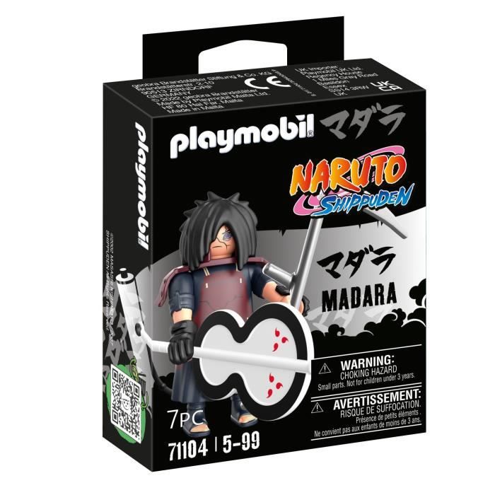 PLAYMOBIL - Naruto Shippuden - Figurine Madara avec accessoires - 8 pièces