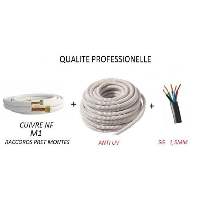 Raccord Tuyau Evacuation Climatiseur Mobile Kit De Raccordement Complet 1 4 3 8 Toute Climatisation 7 Metres