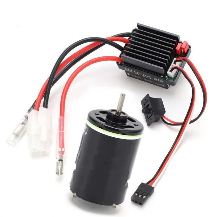 Moteur RC Brus 030 88T Moteur RC élevé avec ESC 30A pour Voiture sur Chenilles 1/24 RC pour Installer et Offrir une Intégration Parfaite et Performante de Votre