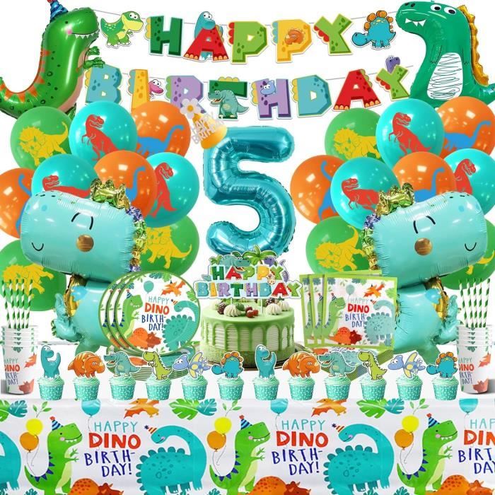 Decoration Anniversaire Dinosaure 6 Ans, Géant Ballons D'Aluminium Anniversaire Dinosaure, Dino