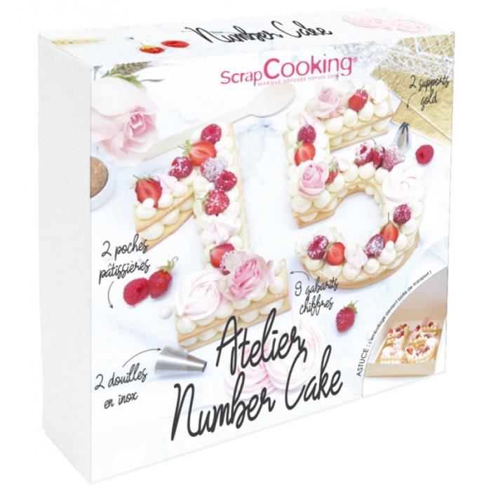 Kit Number Cake Scrapcooking - 15 pcs
