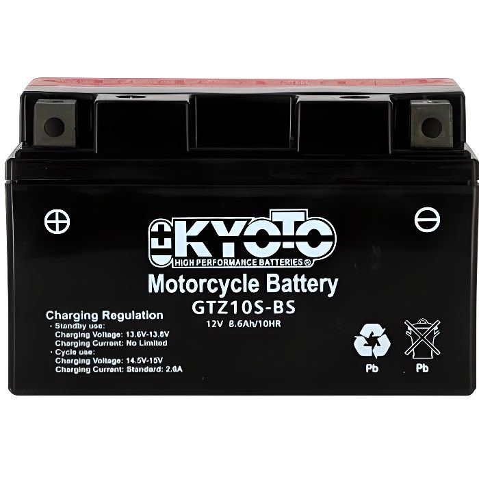 KYOTO - Batterie moto - Ytz10s-bs - L150mm W87mm H 93mm - Cdiscount Auto