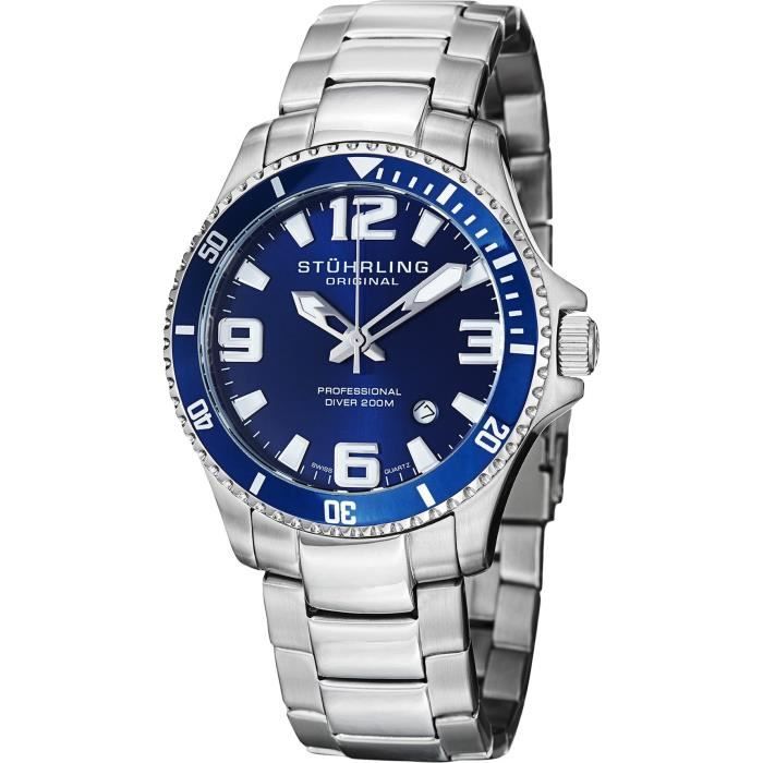 Stainless Steel Montre Stuhrling Original Homme Prix Montre
