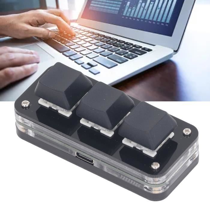 TMISHION clavier programmable Mini Clavier à 3 Touches USB Industriel ...
