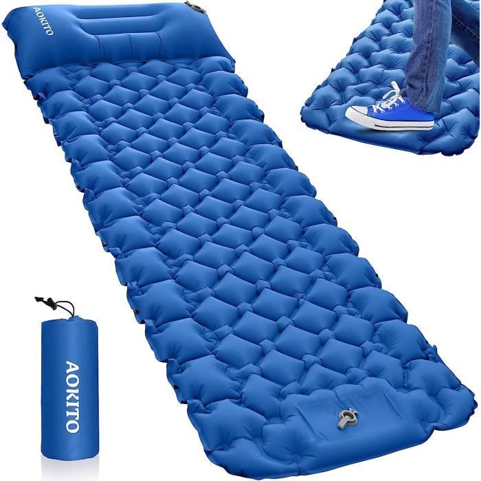 Naturehike Matelas De Camping Gonflable Auto-Gonflant 3 Cm - Léger Pour Randonnée Et Voyage Voiture, Gris