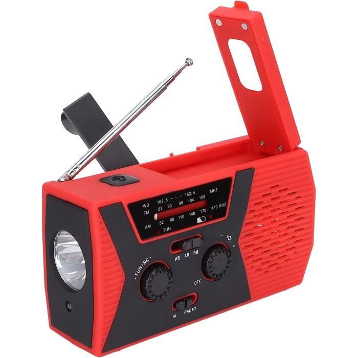 Lanterne Solaire De Camping à Manivelle 3000mAh, LED 2en1, IPX4, Charge USB, Pliable - Idéale Urgences Et Rando