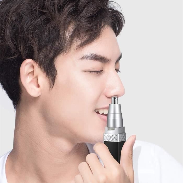 Rasoir Électrique Nez Et Oreilles - Tondeuse Poils Visage 3 En 1 - Rechargeable USB Homme/Femme