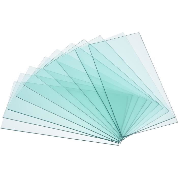 PATIKIL Lot De 20 Protections Transparentes Pour Masque De Soudure 4,25 X 2 Pouces – Remplacement Facile Pour Casque De Soudeur - 8