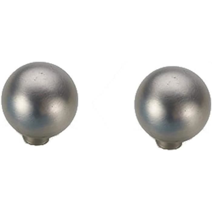 Poignée De Tirage Vintage 18 Cm – Chrome Et Plexiglas Transparent, Années 60/70