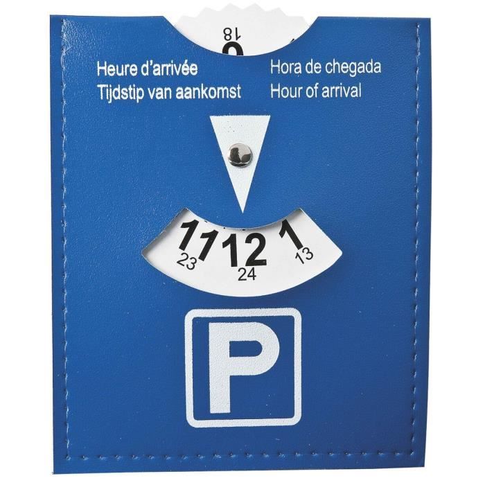 Disque Horaire Stationnement Parking Zone Bleue Heure Arrivée