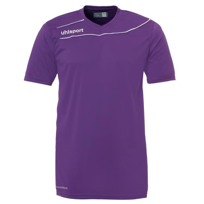 Maillot de football junior Uhlsport Stream 3.0 - violet-blanc - 10 ans