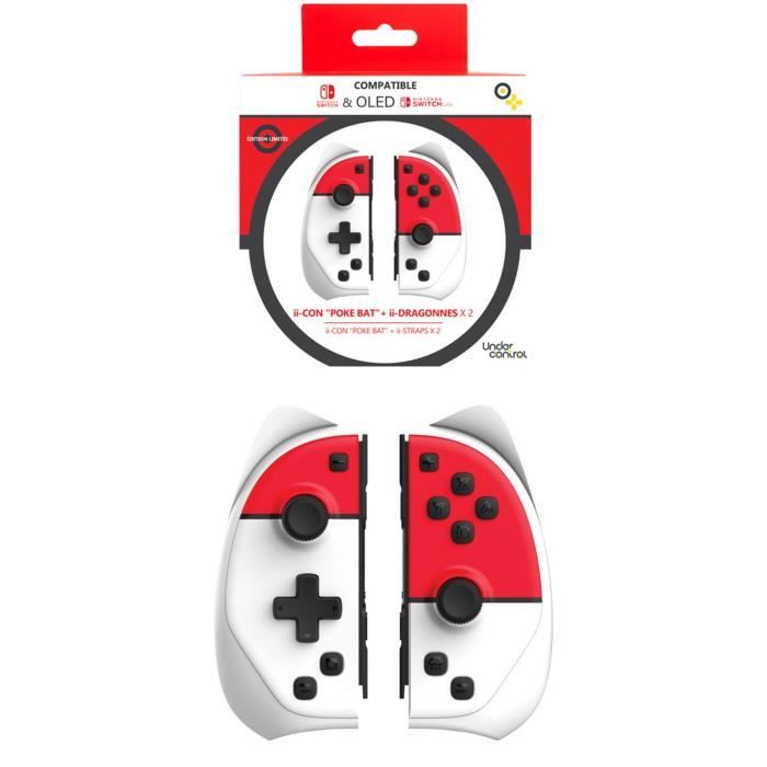 Manette SWITCH iiCon et Type Pokeball avec dragonnes V2 iiCon Pokeball V2