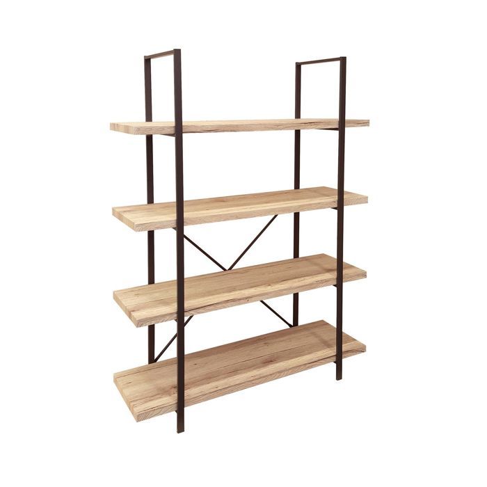 Urban Living - Bibliothèque industrielle Dock - L. 100 x H. 140 cm - Marron Urban Living - Bibliothèque industrielle Dock - L. 100 x H. 140 cm - Marron