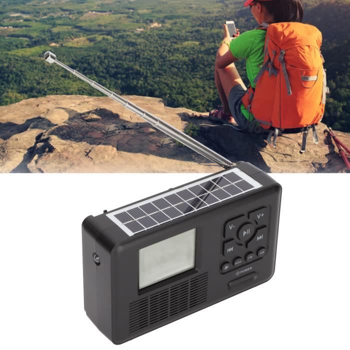 DLOETT Radio Portable FM MW(AM) SW (Ondes Courtes) 9 Bandes récepteur Mondial Haut-Parleur de Poche rétro