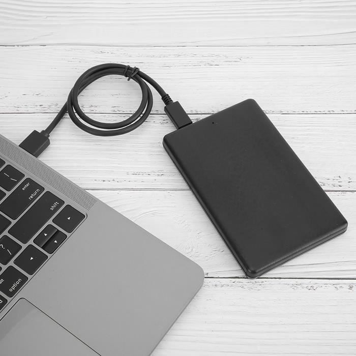 ORICO Boîtier Disque Dur 2.5" Transparent USB-C 3.1 Gen 2 10 Gbps – Ultra Rapide Pour HDD/SSD SATA Avec UASP, Câble Type-C Inclus