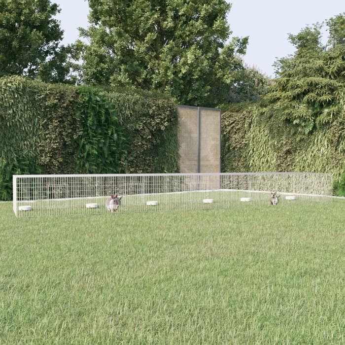VidaXL Cage à lapin 5 panneaux 541x109x54 cm