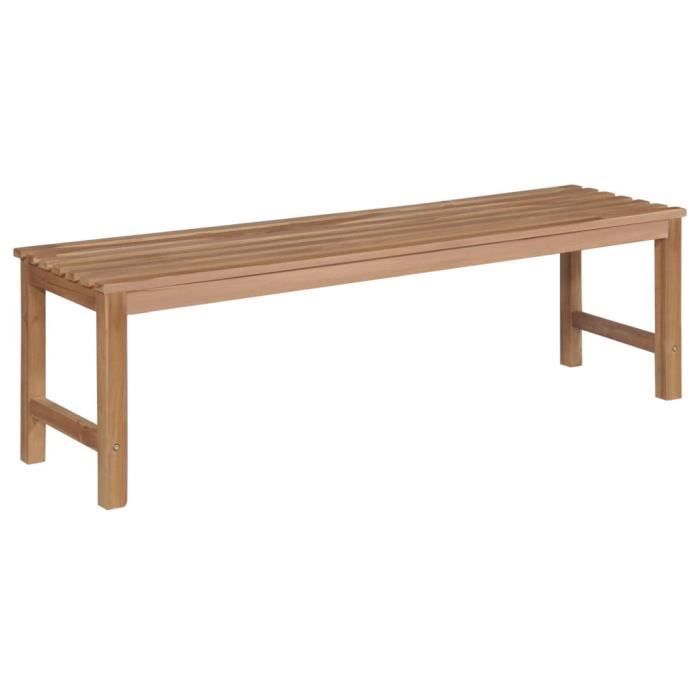 3062864 YIN(3062864)Banc de jardin avec coussin vert vif 150 cm Bois de teck ...