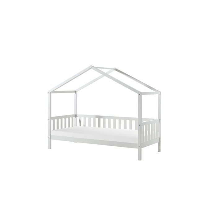 Dallas Lit MH 90 X 200 Blanc + Matelas - VIPACK - Pin massif Dallas Lit MH 90 X 200 Blanc + Matelas - VIPACK - Pin massif