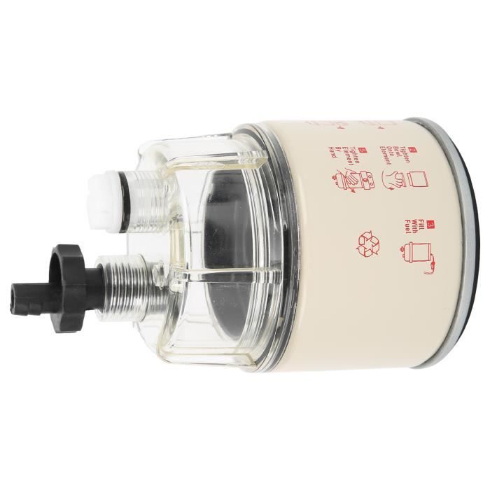 Filtre à Carburant Séparateur D'eau FS19627 / R12P - Papier 3 Couches, Filtre 99% Eau Et Impuretés - Pour Yacht, Hors-bord, Camion