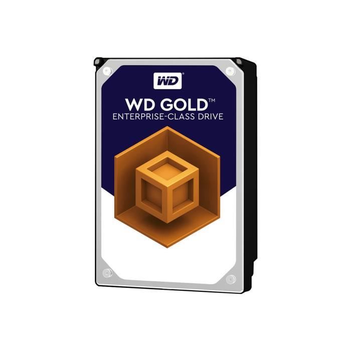 WD Gold Enterprise-Class Hard Drive WD8003FRYZ Disque dur 8 To interne 3.5 SATA 6Gb-s 7200 tours-min mémoire tampon : 256 Mo