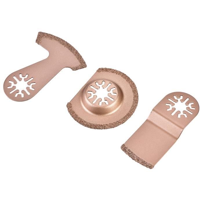 Qiilu Kit de lame de scie oscillante 3 pièces lame de scie oscillante