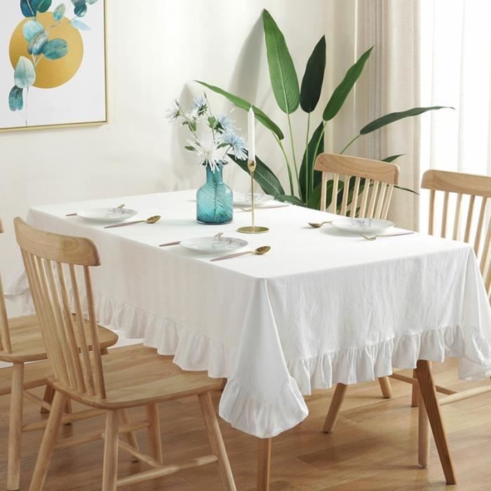 Nappe Ronde Octogonale 152 Cm Polyester Lavable - Imperméable Et Antitaches, Pour Table Intérieur Extérieur, Pique-Nique, Mariage, Buffet