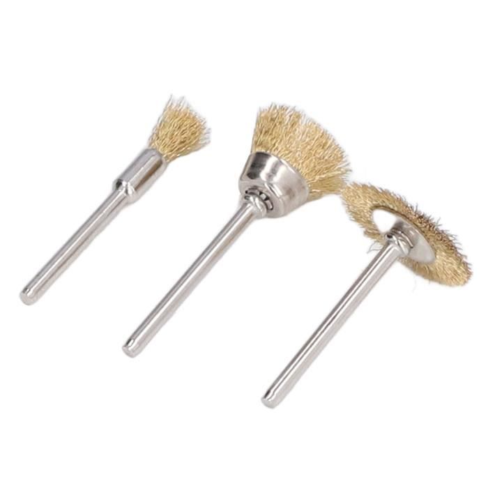 30 Brosses Métalliques De Polissage – Mini Roues Plates Pour Nettoyage Rouille, Peinture, Sculpture