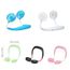 Simpeak Mini USB Fan Neck Fan 2000 mAH avec Poignet Corde Suspendue Cou et Support Blanc 3 Vitesses Powerbank à Double Usage pour Les Voyages à Domicile Shopping en Plein air 