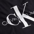 T shirt Calvin Klein Core monogramme slim Noir Homme-1