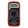 Multimètre digital antichoc - THOMSON - 5 Fonctions CAT III 600V - Noir et rouge - Sans fil-1