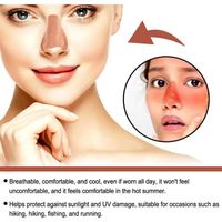 Protection Nasale Protection Nasale Nez Protection Solaire Nez Patch De Protection Nasale UV Pour L'extérieur Pour Hommes Et Femmes (48 Pièces